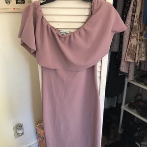 Mauve midi dress